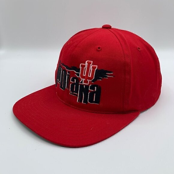 Indiana Hoosiers NCAA Vintage Red Annco Snapback Hat - Picture 1 of 5